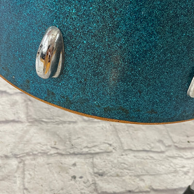 Pearl Japanese 16 x 15 Blue Sparkle Floor Tom Tom