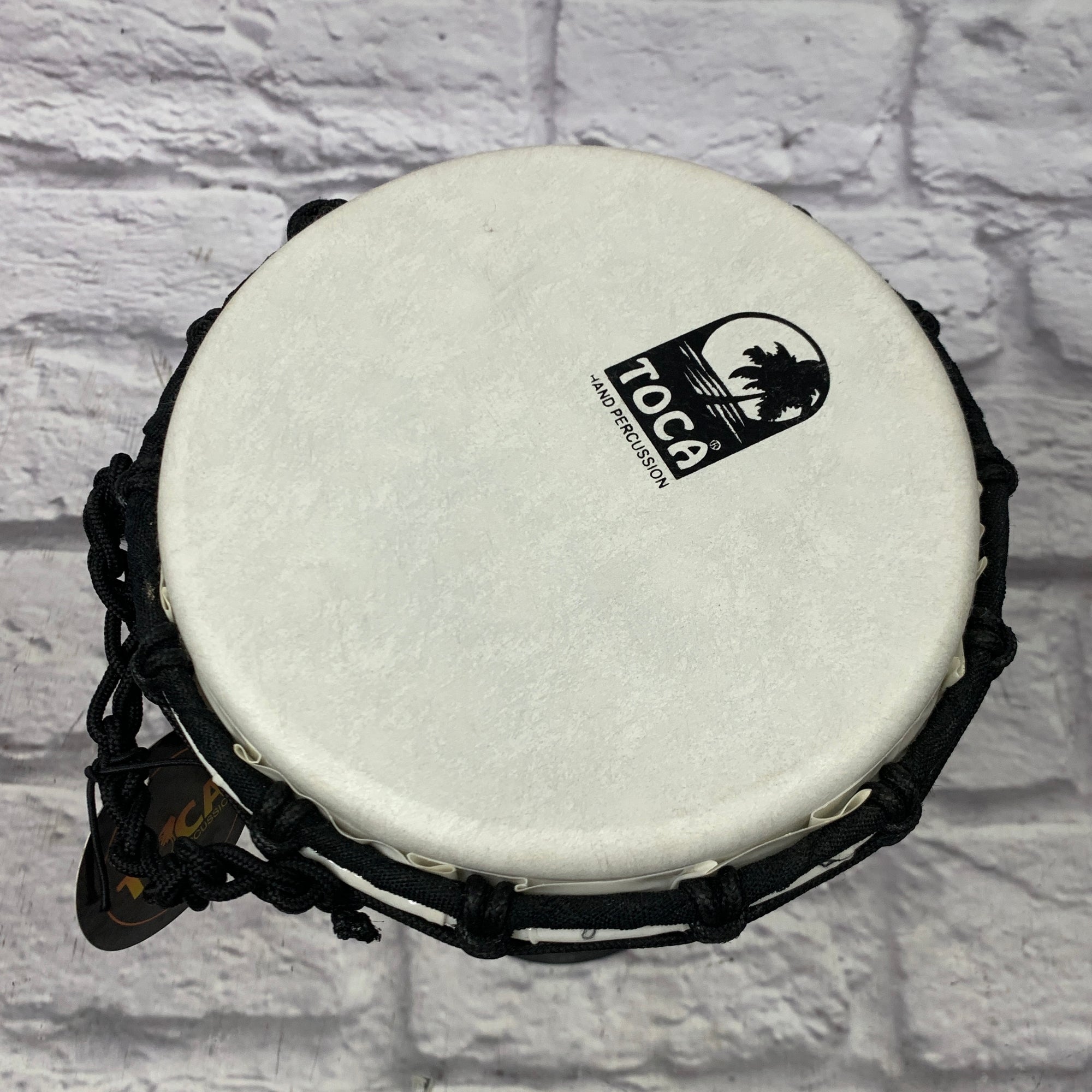 Toca TFCDJ-7 Freestyle Colorsound 7" Rope Tuned Djembe - Metallic Gold