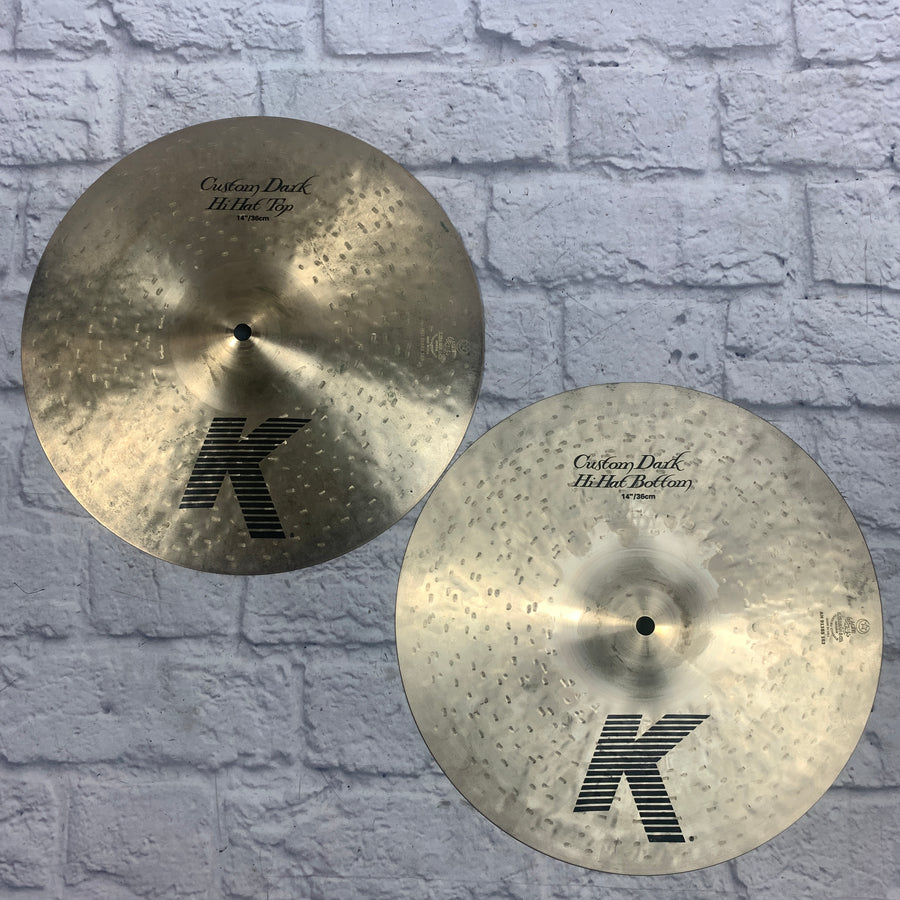 Zildjian 14 K Custom Dark Hi Hat Cymbal Pair