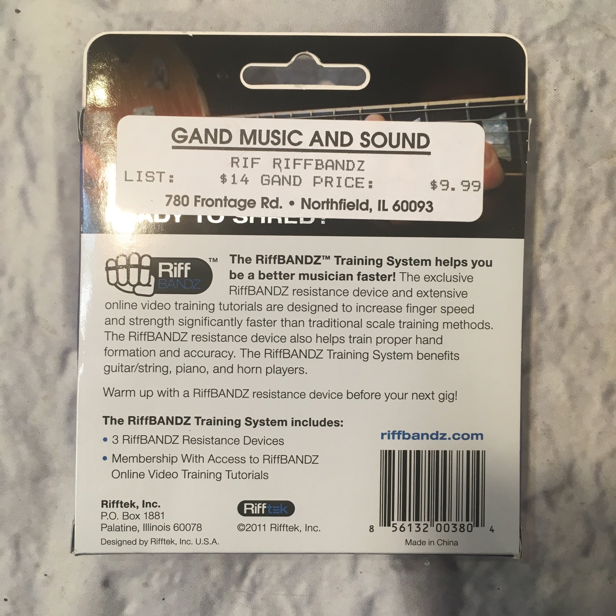 RiffBandz Finger Speed and Strength Training System