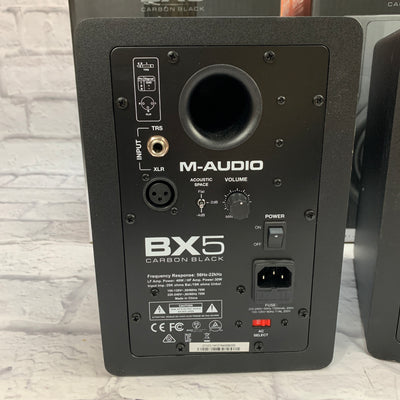 M-Audio BX5 Carbon Black Studio Monitor Pair