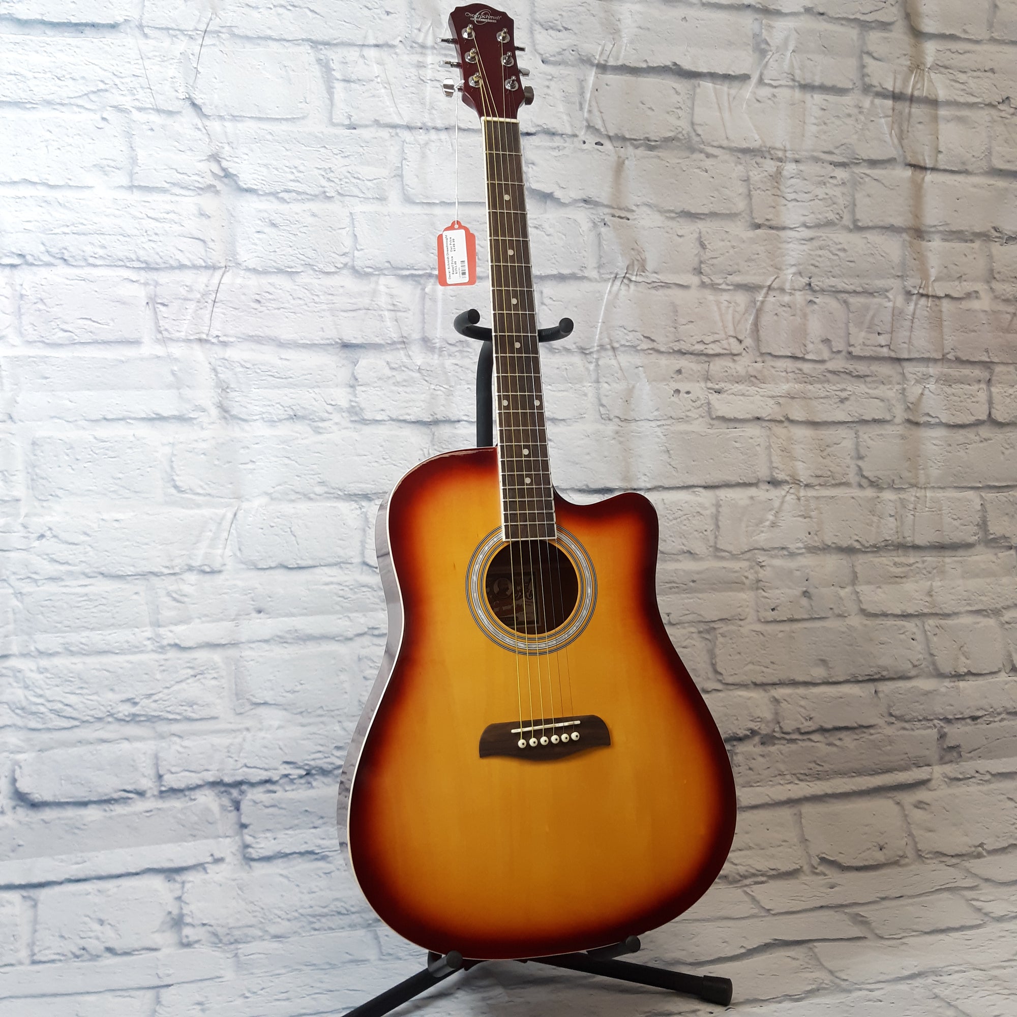 Oscar Schmidt OD45CTSPAK-W Acoustic Guitar - Cherry Sunburst