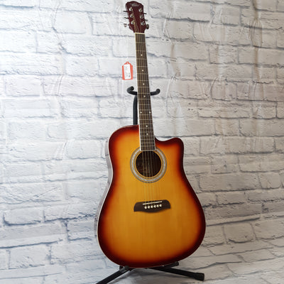Oscar Schmidt OD45CTSPAK-W Acoustic Guitar - Cherry Sunburst