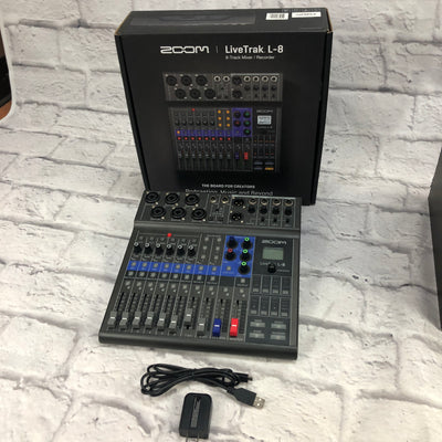 Zoom LiveTrack L-8 8 Track Mixer Recorder Digital Recorder