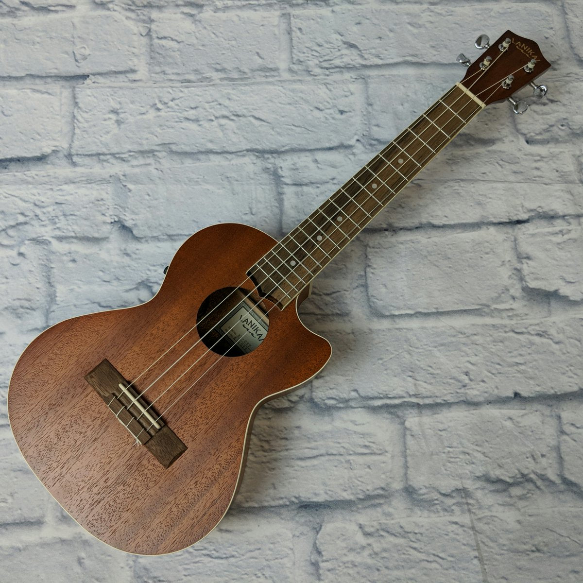 Lanikai MA-CET Mahogany Cutaway Ukulele with Fishman Pickup System
