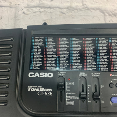Casio CT-636 Tone Bank 465 Sound Keyboard