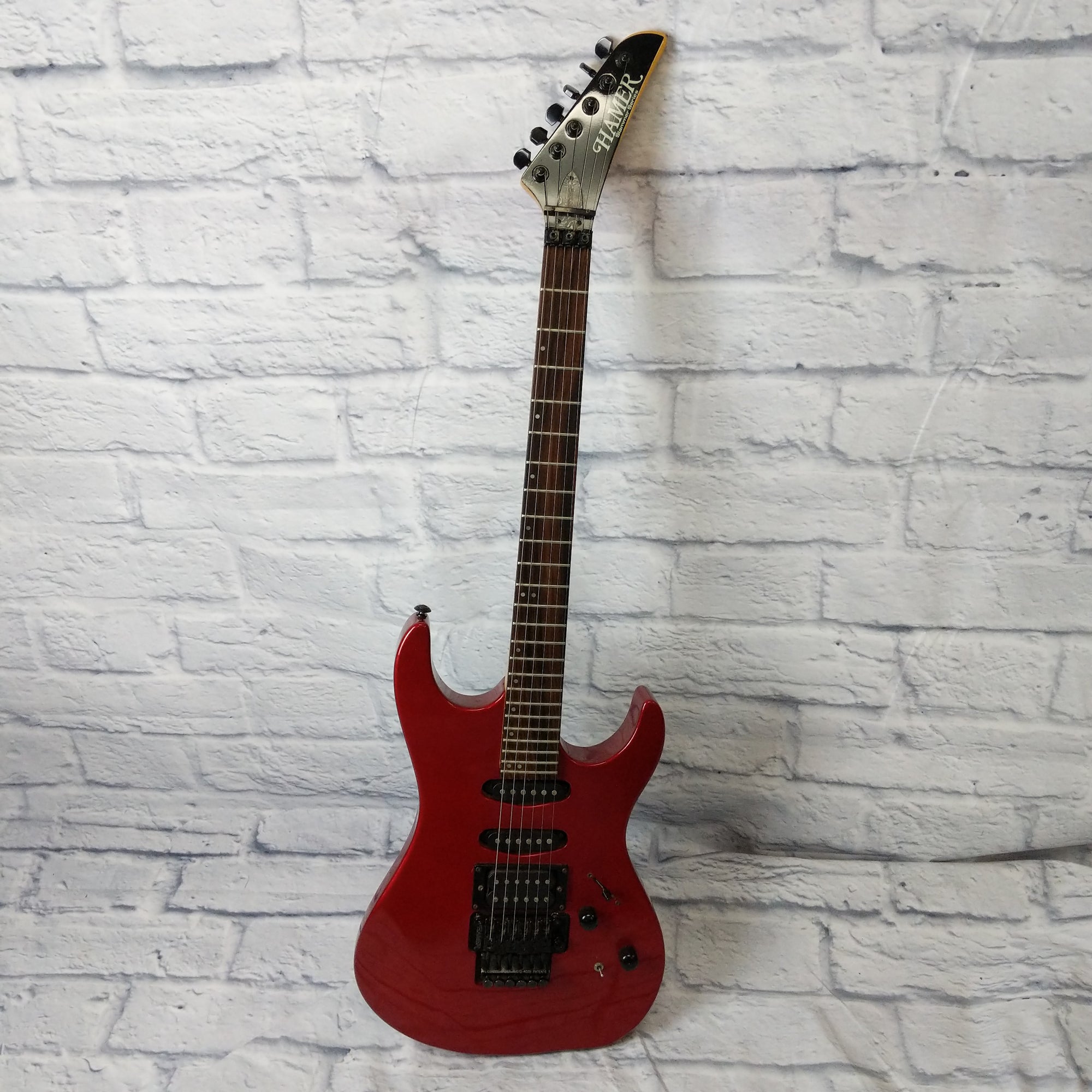 Hamer Slammer Series Centaura Red Sparkle Electric Guitar - Evolution Music