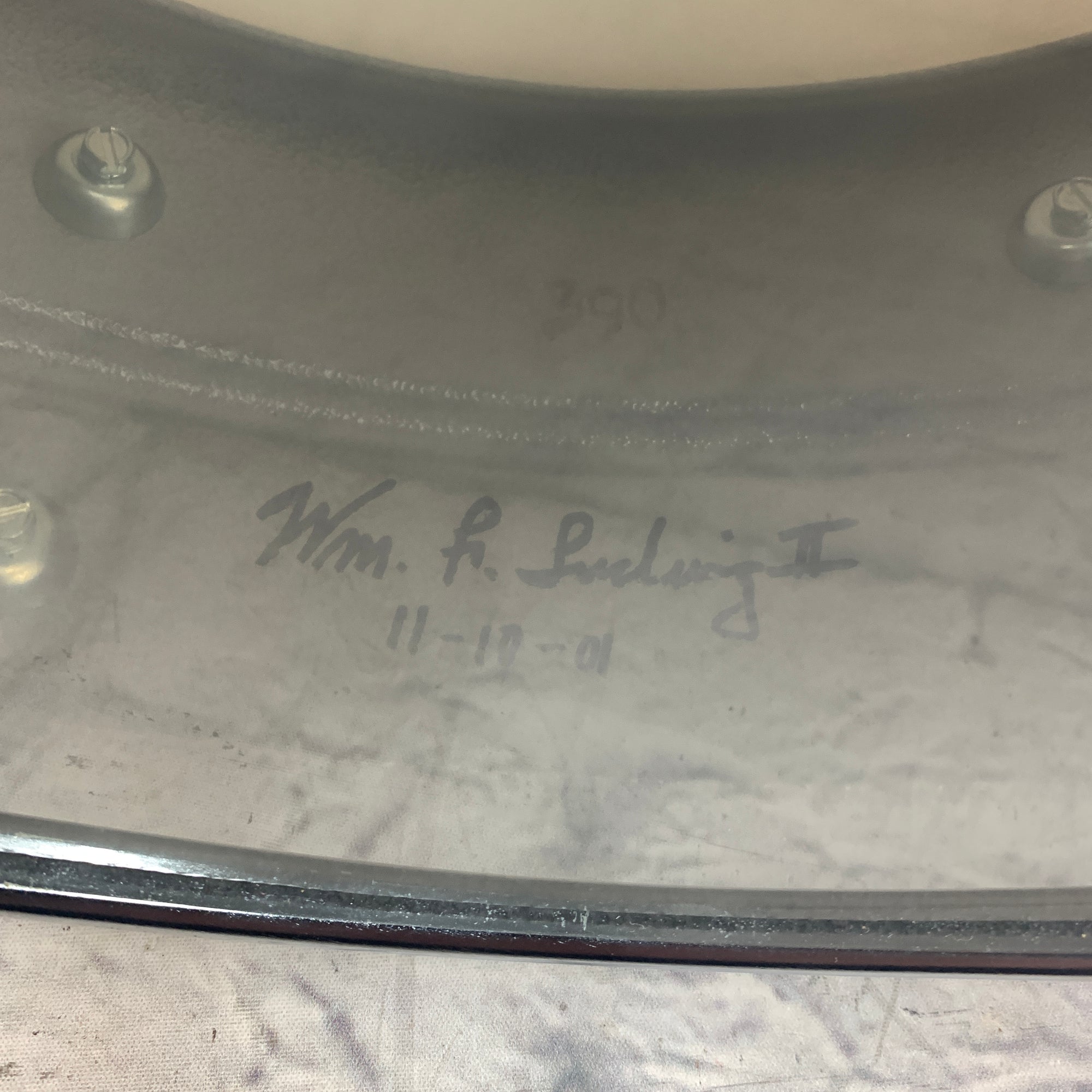 Vintage Ludwig 1980s Acrolite Snare Signed by William F Ludwig II
