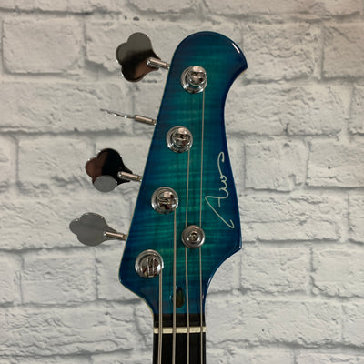 Aio (All In One) JB4 Jazz Bass 4 String - Blue Burst