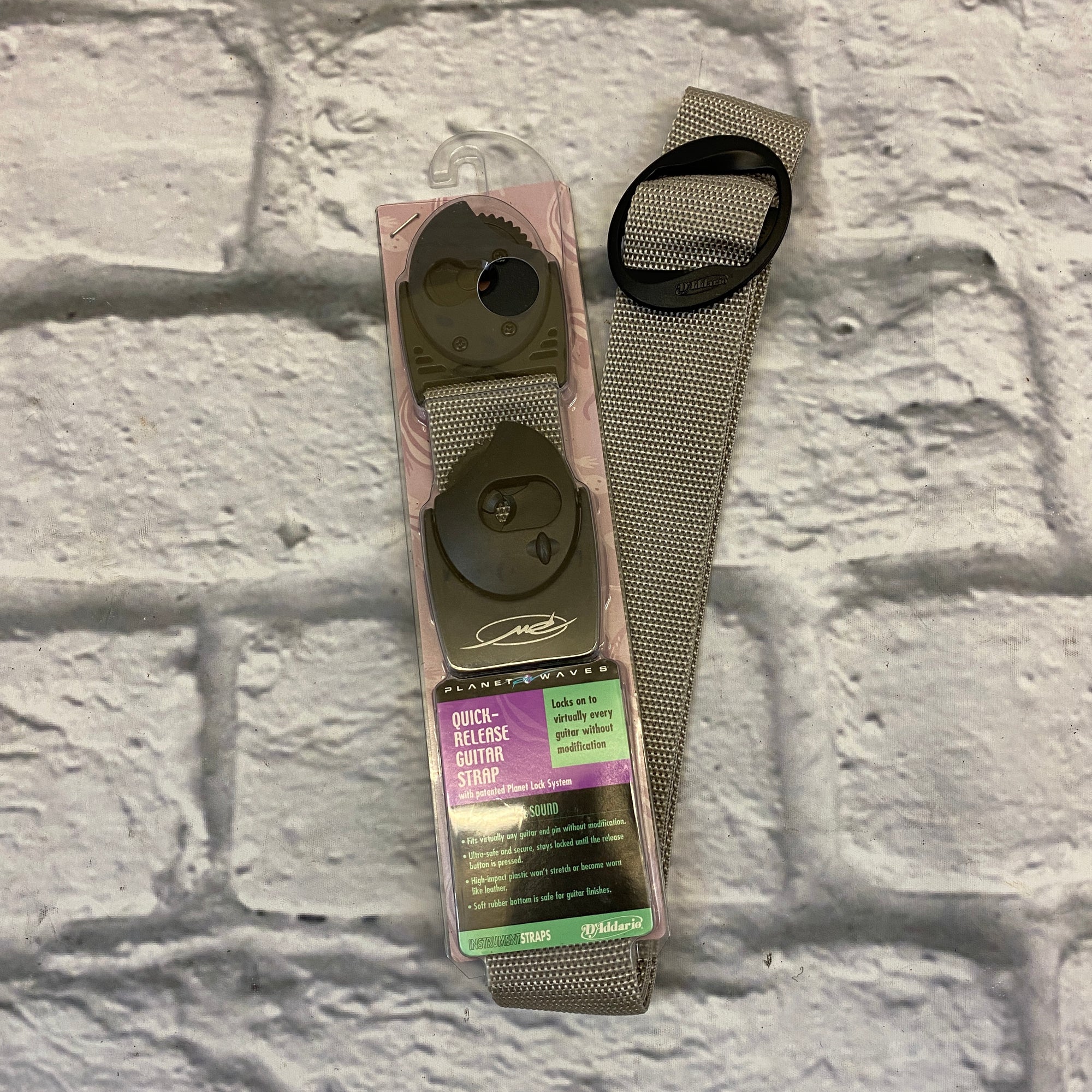Planet Waves PWSPL101 Quick-Release Guitar Strap - Gray