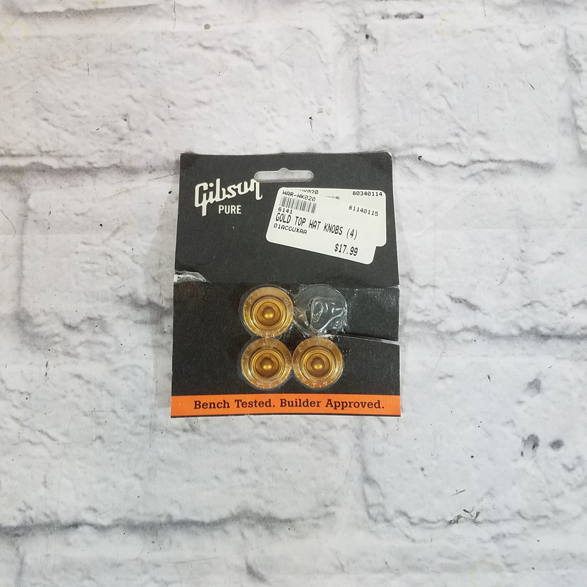 Gibson Gold Top Hat Knobs (3) Evolution Music