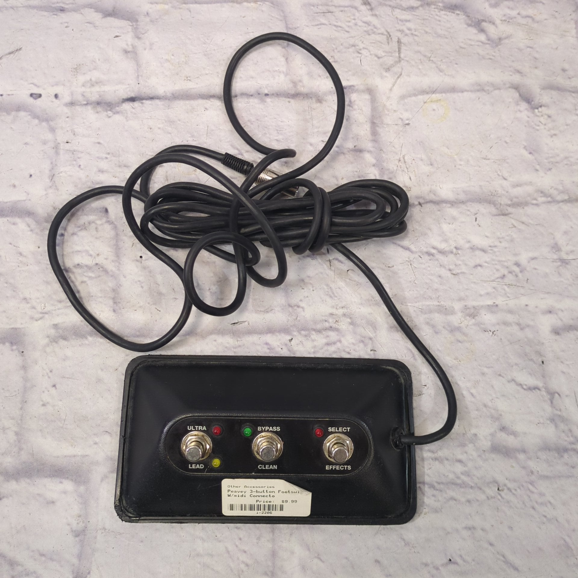 Peavey 3 Button Footswitch with MIDI /DIN Plug