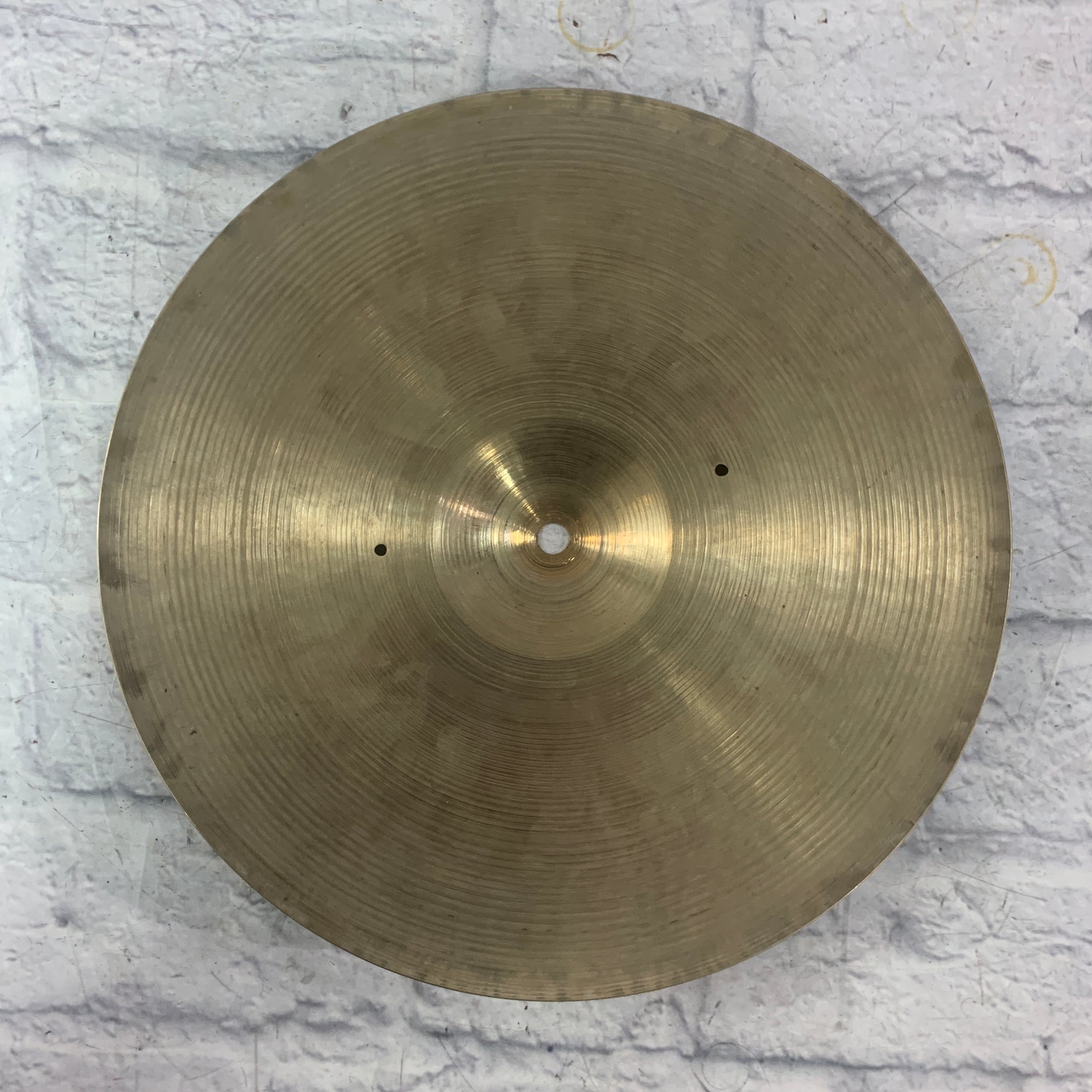 Vintage 1970s Zildjian Avedis 14 Hi Hat Top Cymbal Modified