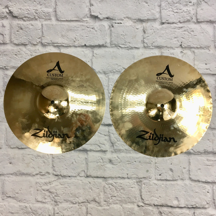 Zildjian 14in A Custom Mastersound Hi Hat Cymbal Pair