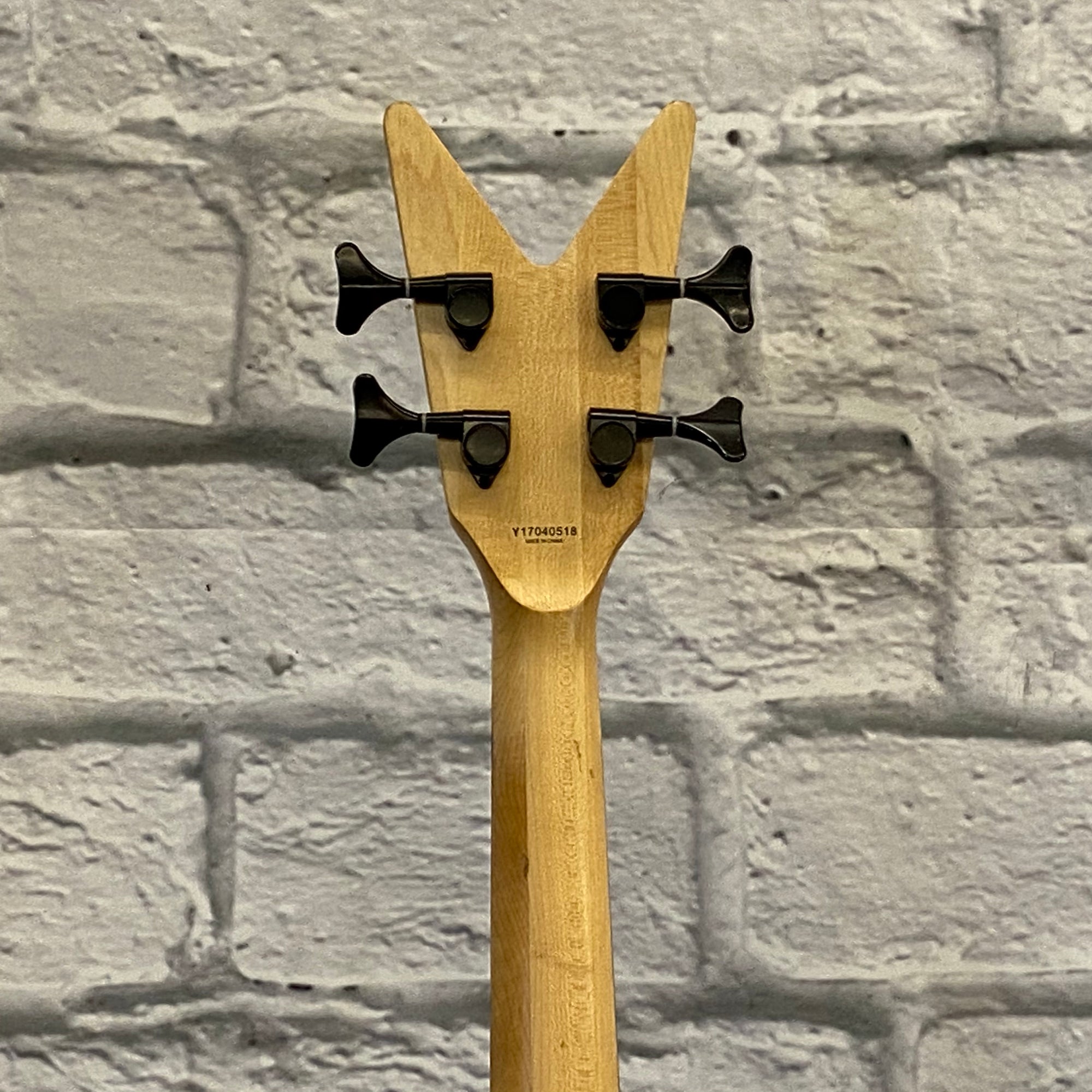 2012 Dean Metalman Flying V 4 String Bass