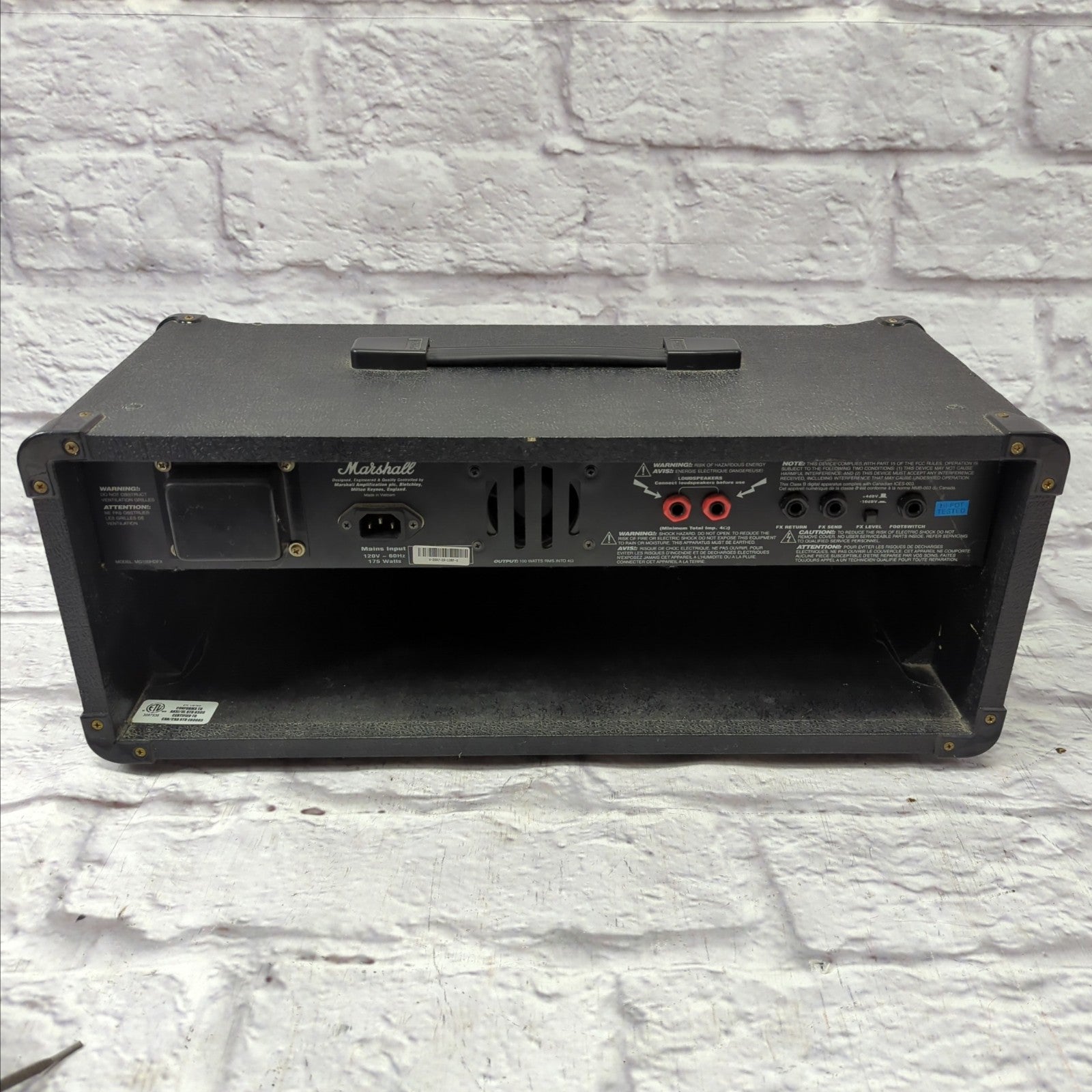 Marshall MG100HDFX 100-Watt Guitar Amp Head w/ Digital Effects