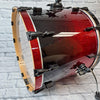 Sonar Force 3007 red to black fade sparkle drum kit