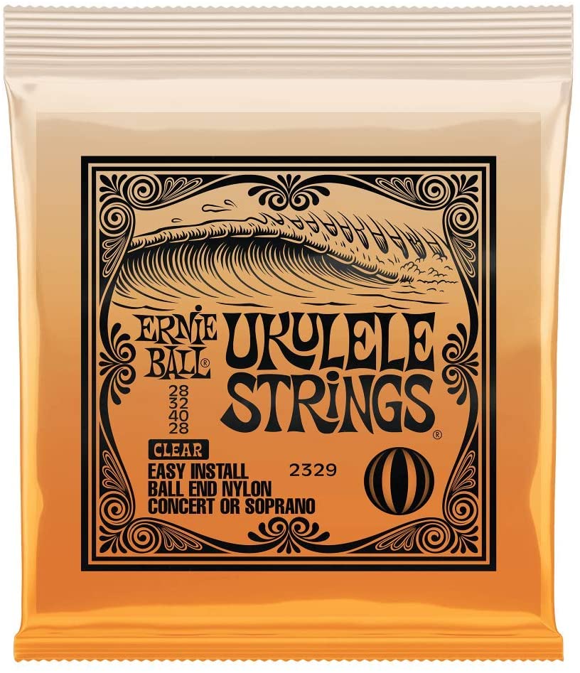 Ernie Ball Ball-End Ukulele Strings (Concert / Soprano) P02329 Clear