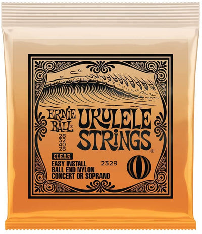 Ernie Ball Ball-End Ukulele Strings (Concert / Soprano) P02329 Clear