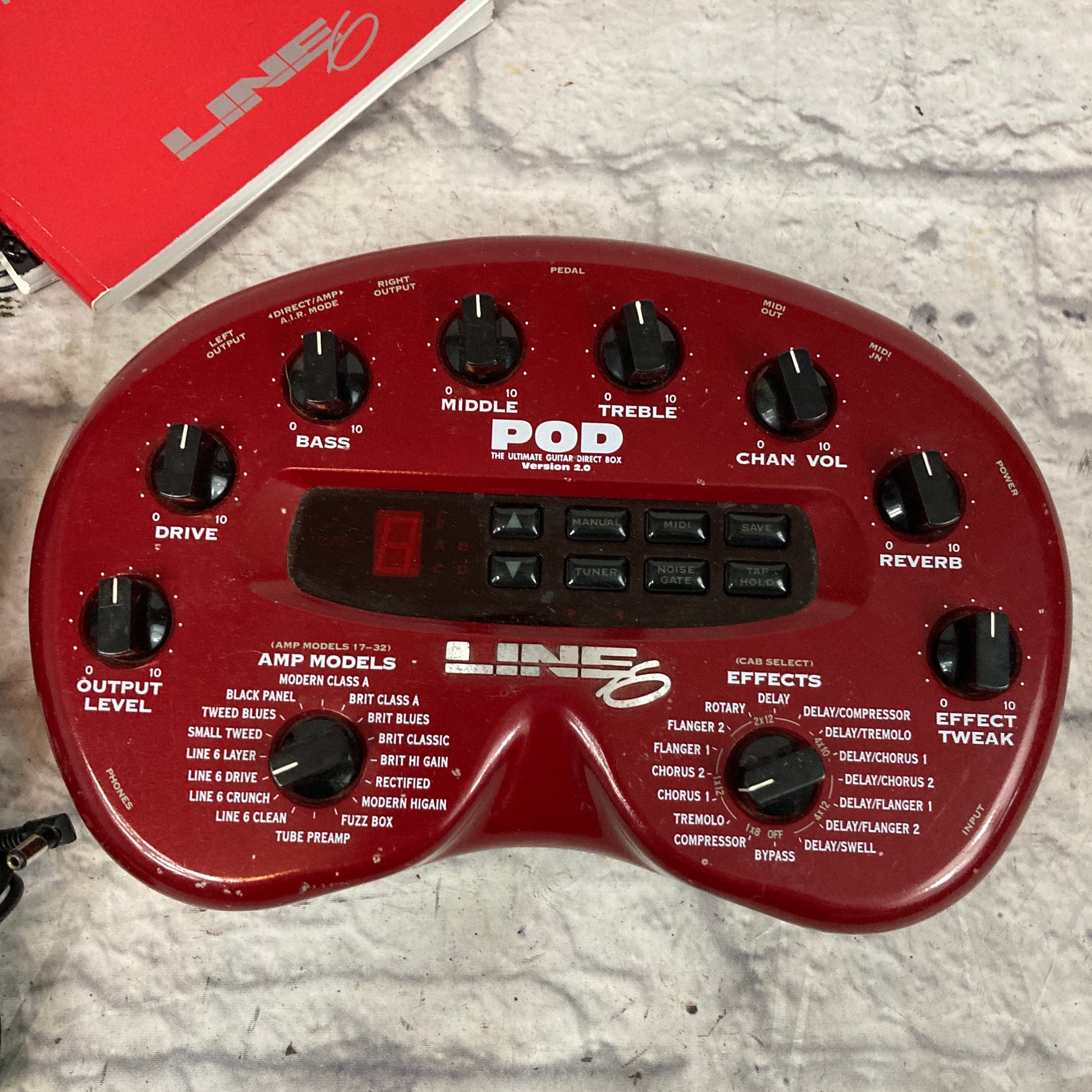 Line 6 POD Version 2 Effects Pedal w/ original power supply - Evolution  Music