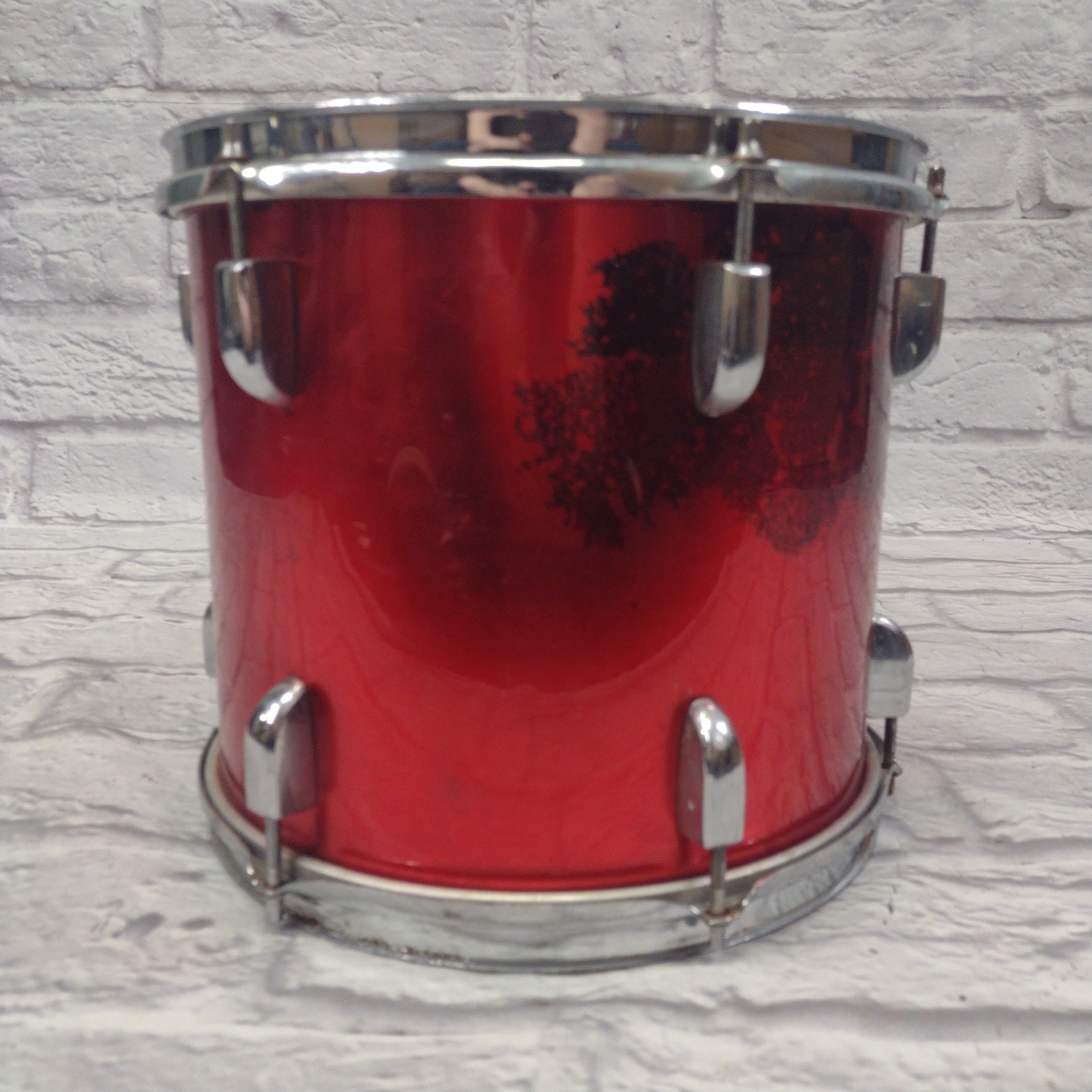 Unknown 12x10 Rack Tom Drum - Red
