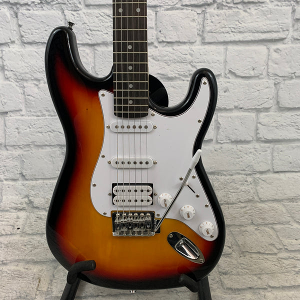 Donner Standard Series S Style Electric Guitar Sunburst Evolution Music