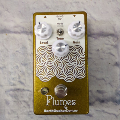EarthQuaker Devices plumes gold color Overdrive pedal