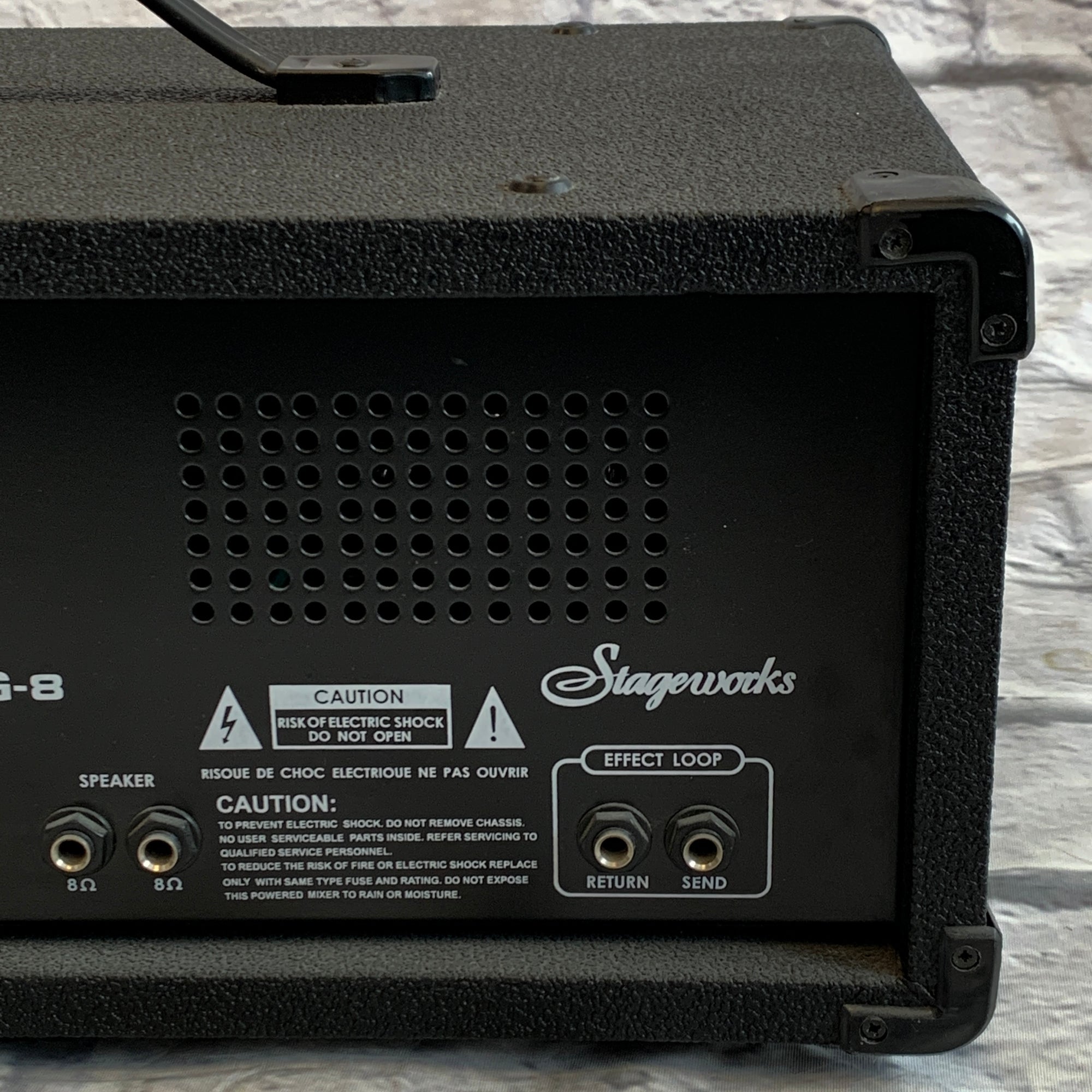 Stageworks LG8 8Channel Powered Mixer w/ Effects Evolution Music