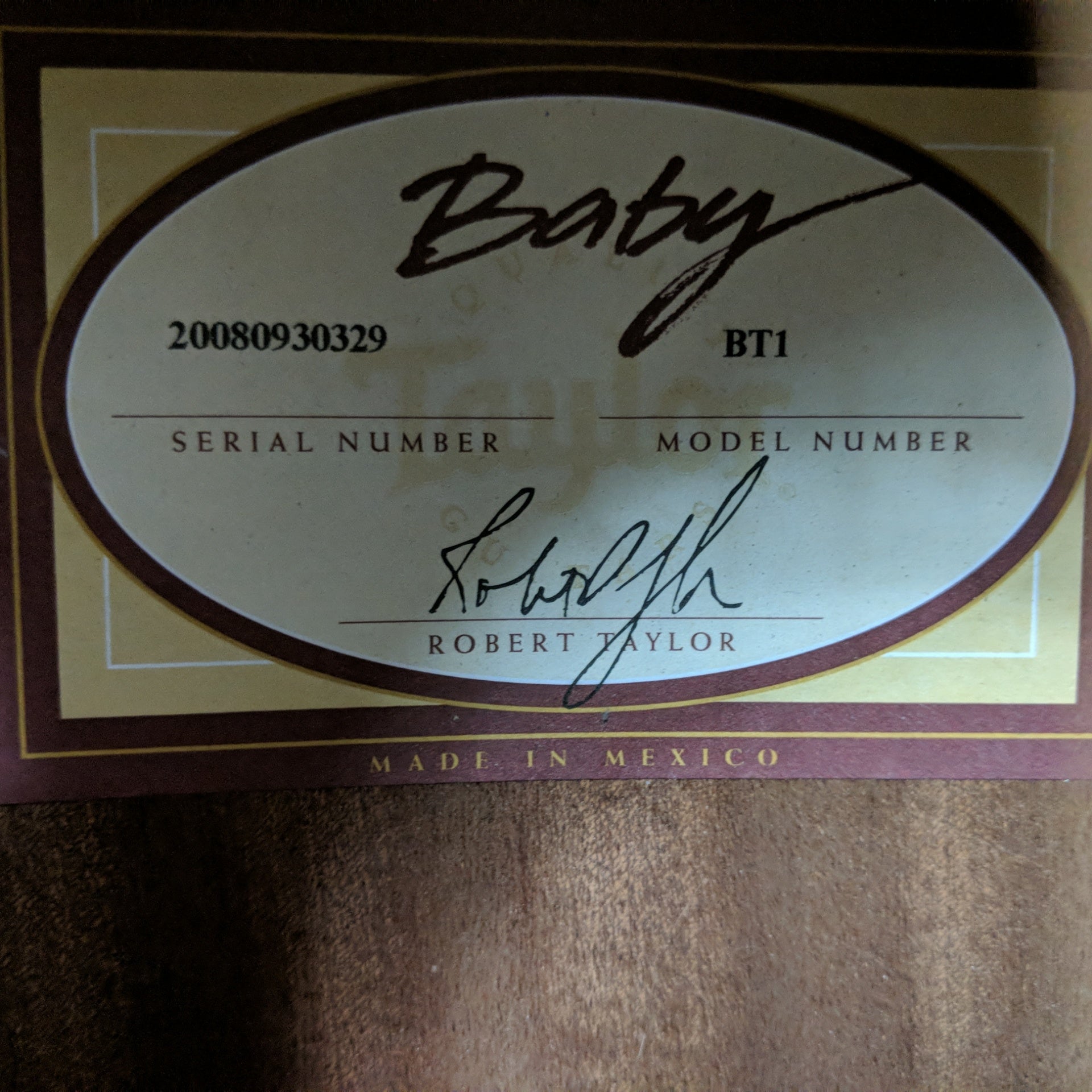 Taylor BT1 Baby Taylor Spruce Acoustic Guitar