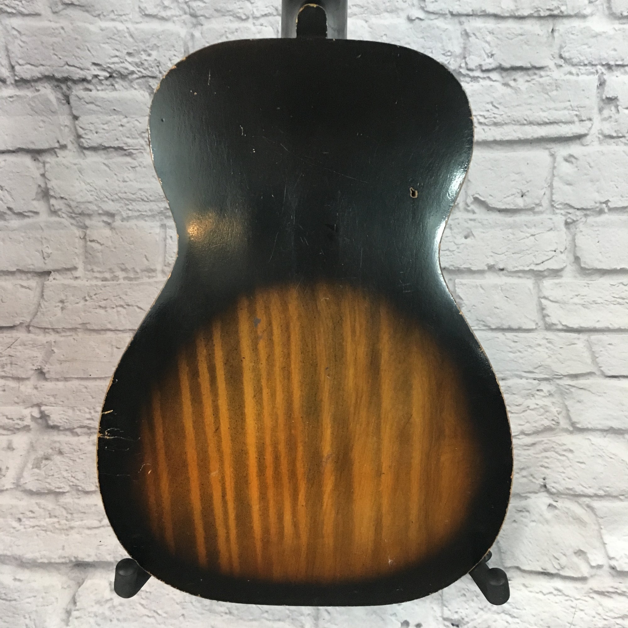 Harmony Stella Parlor Acoustic Guitar Flame Burst