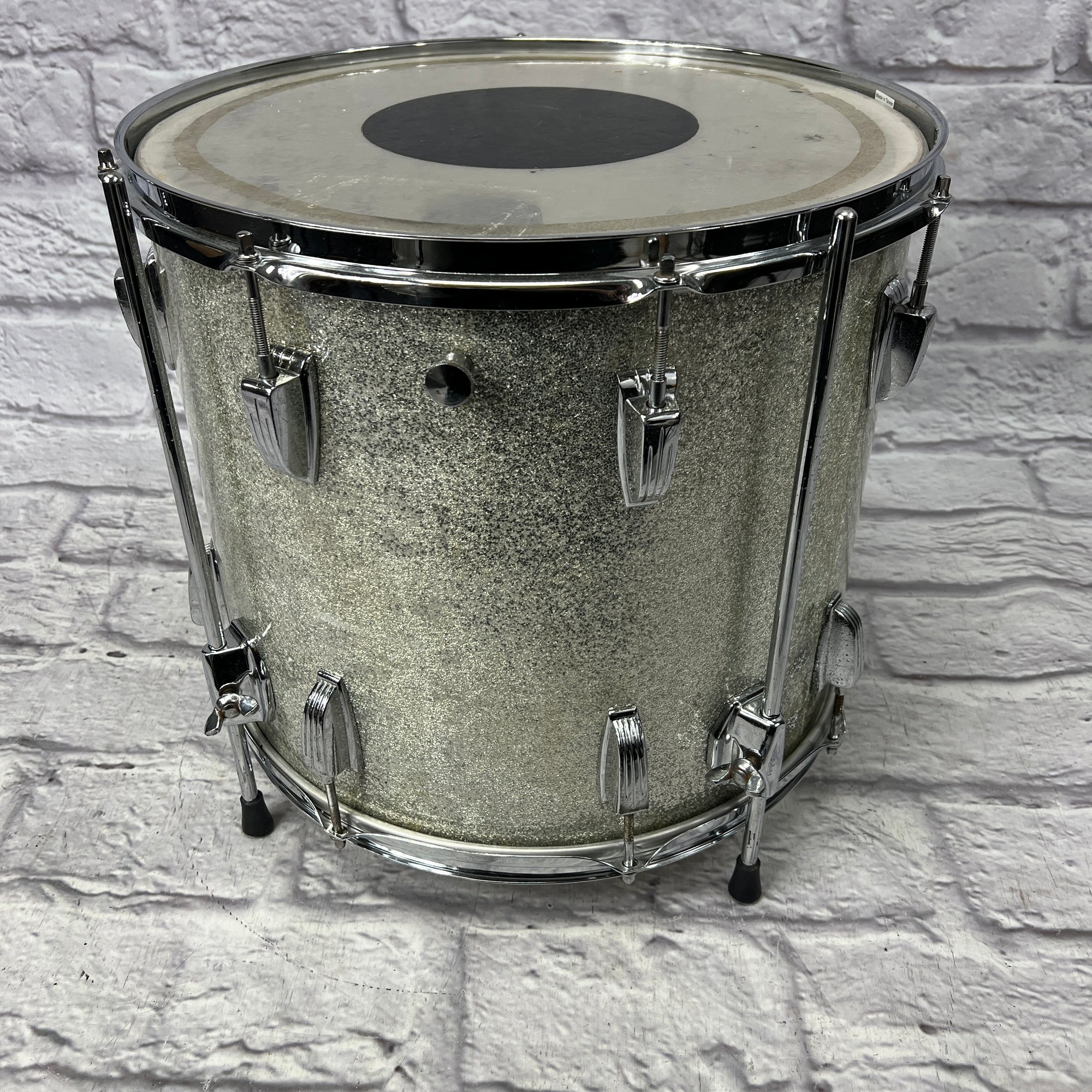 Ludwig Keystone Badge 12 13 16 22 - Silver Sparkle Players Grade 1960s Drum Kit