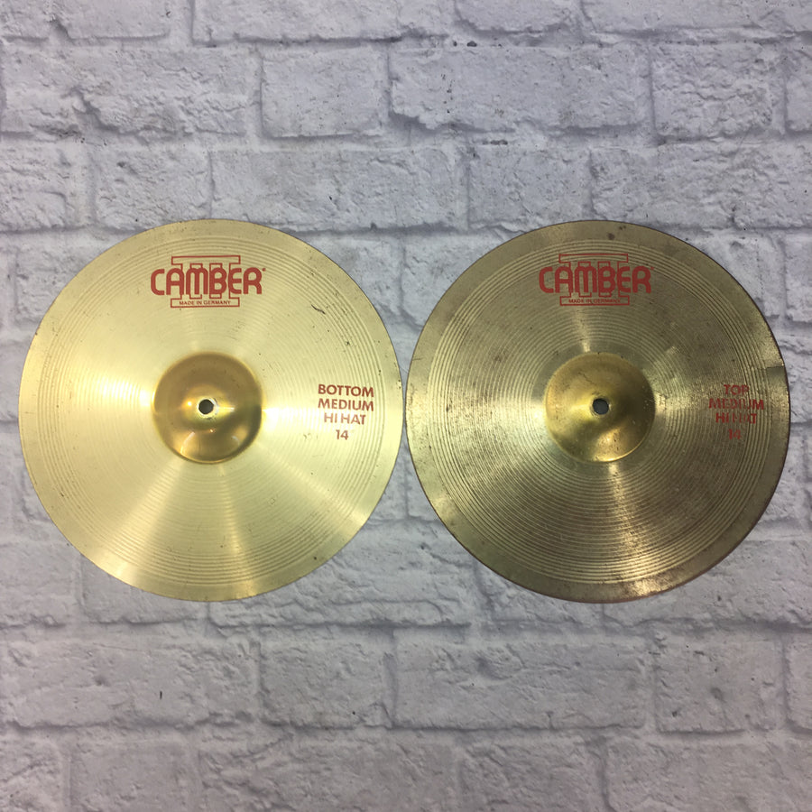 Camber III 14in Medium Hi Hat Cymbal Pair (cracked)
