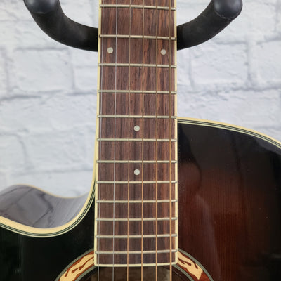 Ibanez AEF18LE DVS1201 Left Handed Acoustic Guitar Rootbeer Burst