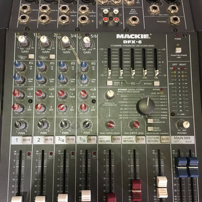 Mackie DFX6 6ch Mixer with Digital Effects