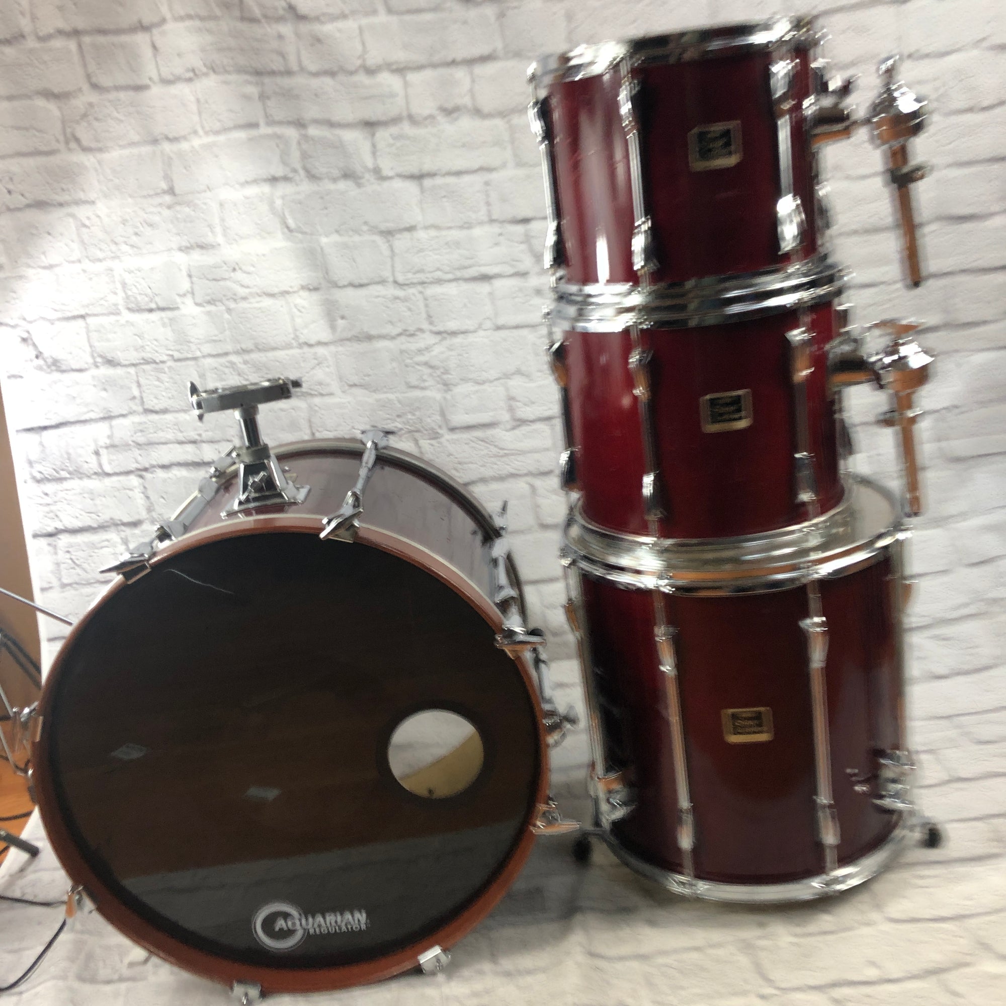 Yamaha Stage Custom  Drum Kit - Cranberry Red