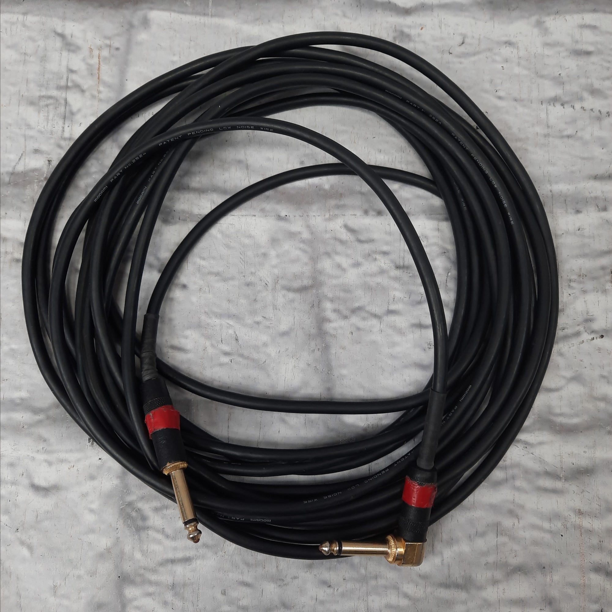 Mogami Gold Instrument-25 1/4" TS to 1/4" TS - 25'