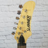 Hamer Slammer Stratocaster style Electric Guitar Black with Whammy Bar