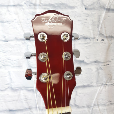 Oscar Schmidt OD45CTSPAK-W Acoustic Guitar - Cherry Sunburst