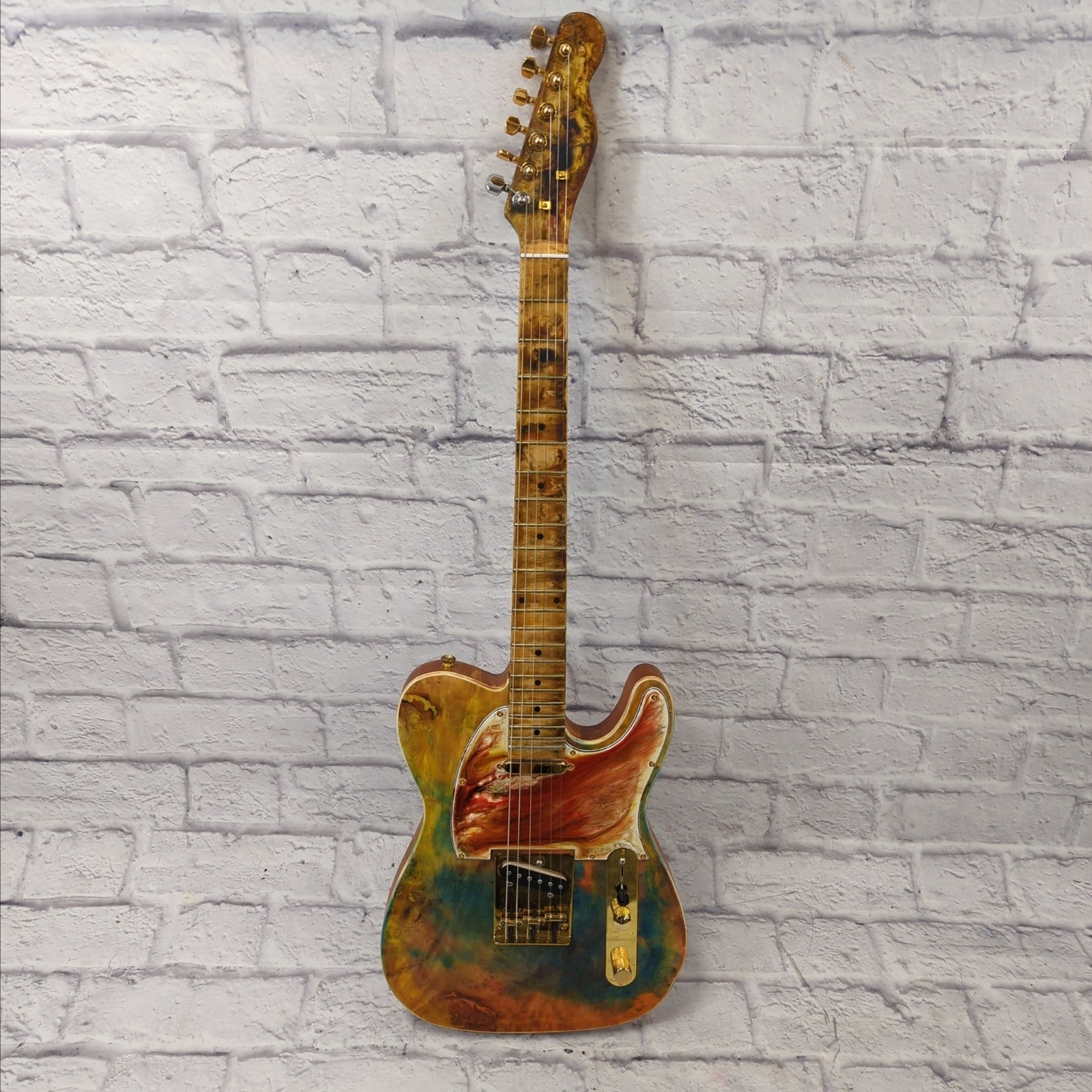 Unknown Tele Style Solid Body Artistic Refinish