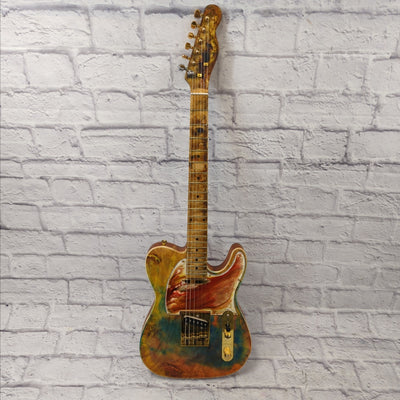 Unknown Tele Style Solid Body Artistic Refinish