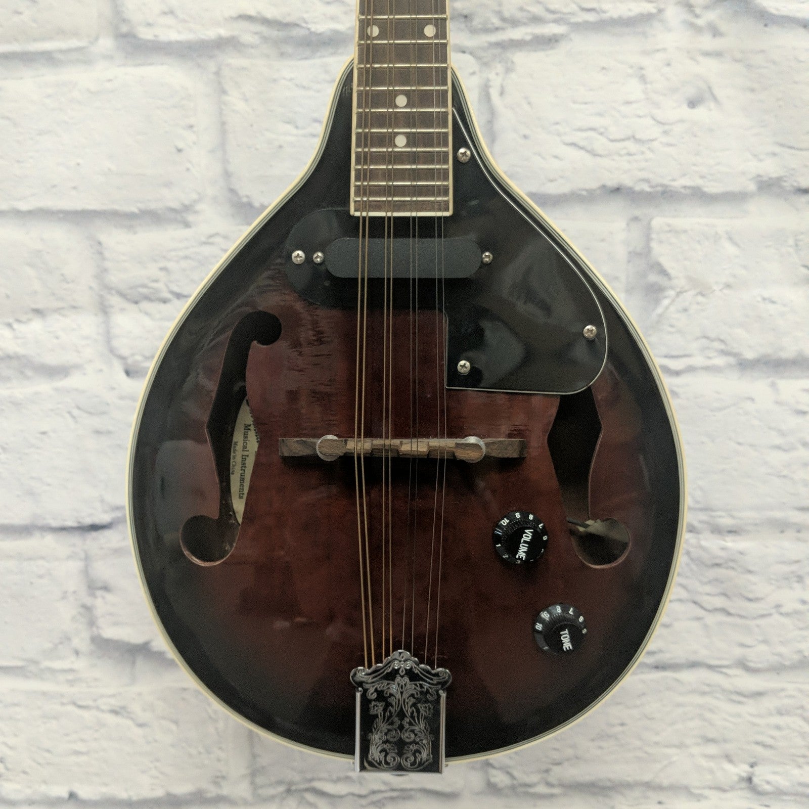 Savannah SA-115-E Passive Electric-Acoustic Mandolin with Semi Hard Case