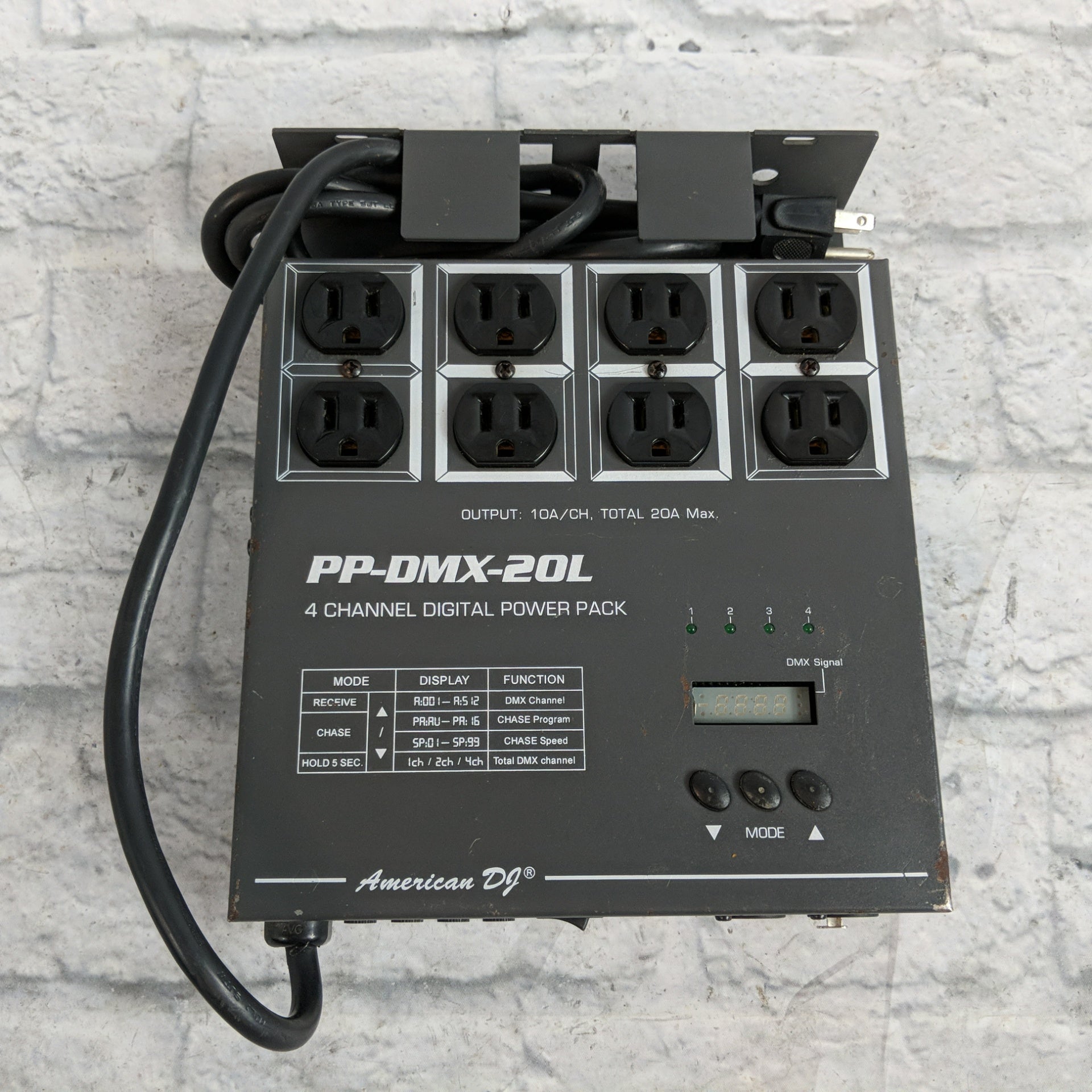 American DJ PP-DMX-20L 4-Channel DMX Dimmer Pack