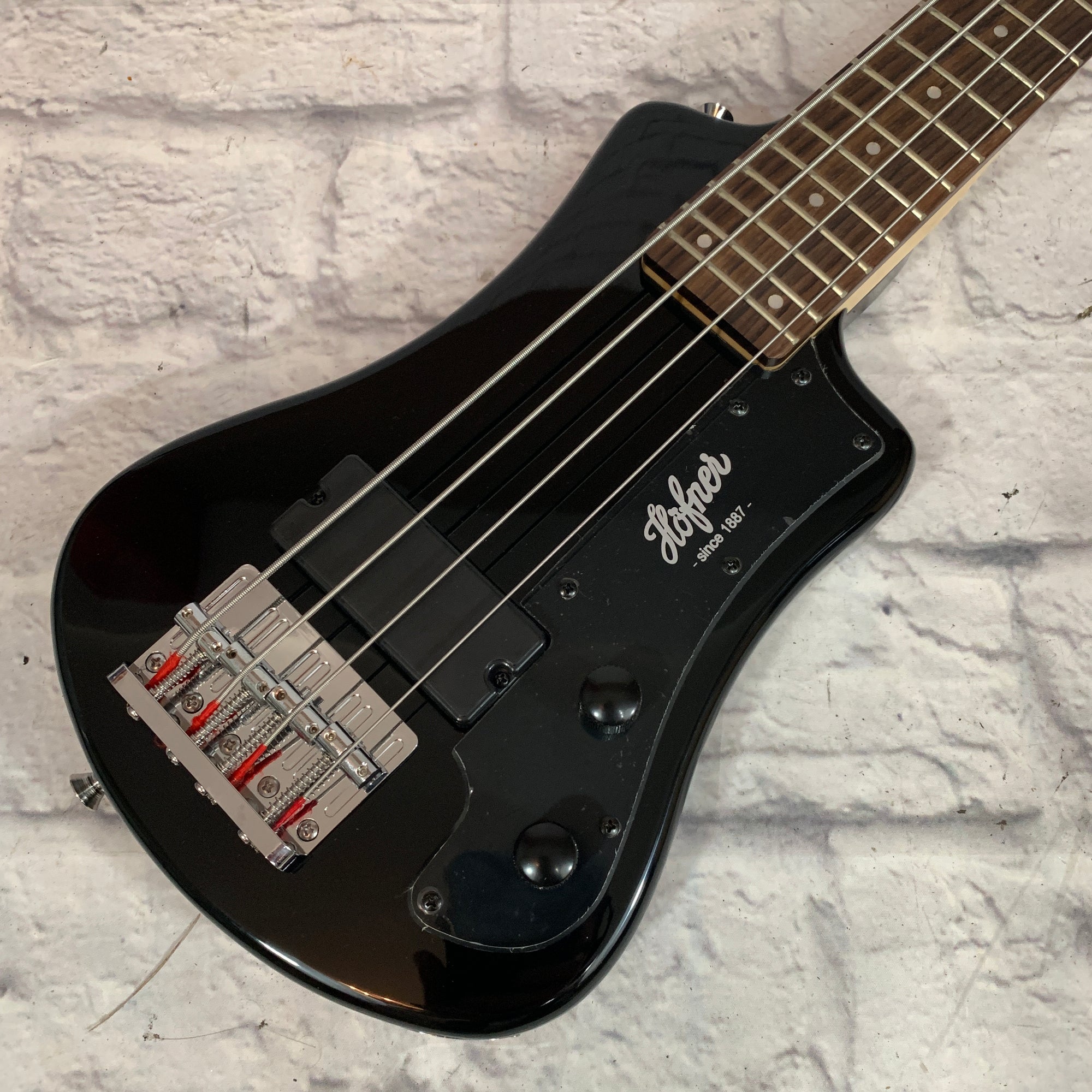 Hofner Shorty Travel Bass Black