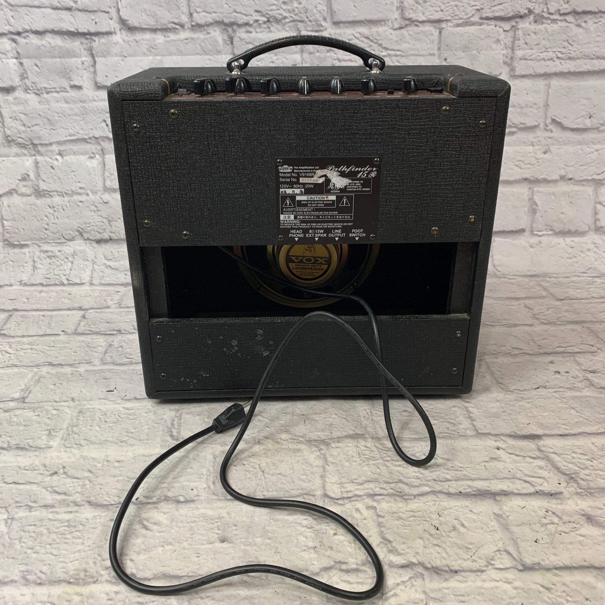 Vox V9168R Pathfinder 15R Guitar Combo Amp