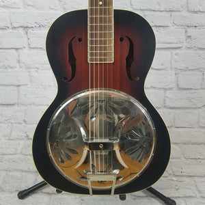 Gretsch G9220 Bobtail Round-Neck - Mahogany Body Spider Cone Resonator - 2-Color Sunburst w/ Case