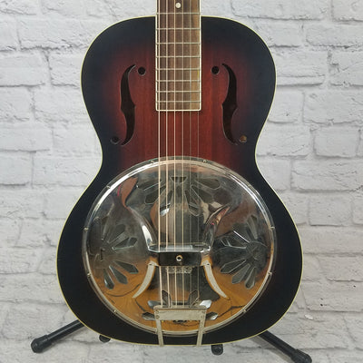 Gretsch G9220 Bobtail Round-Neck - Mahogany Body Spider Cone Resonator - 2-Color Sunburst w/ Case