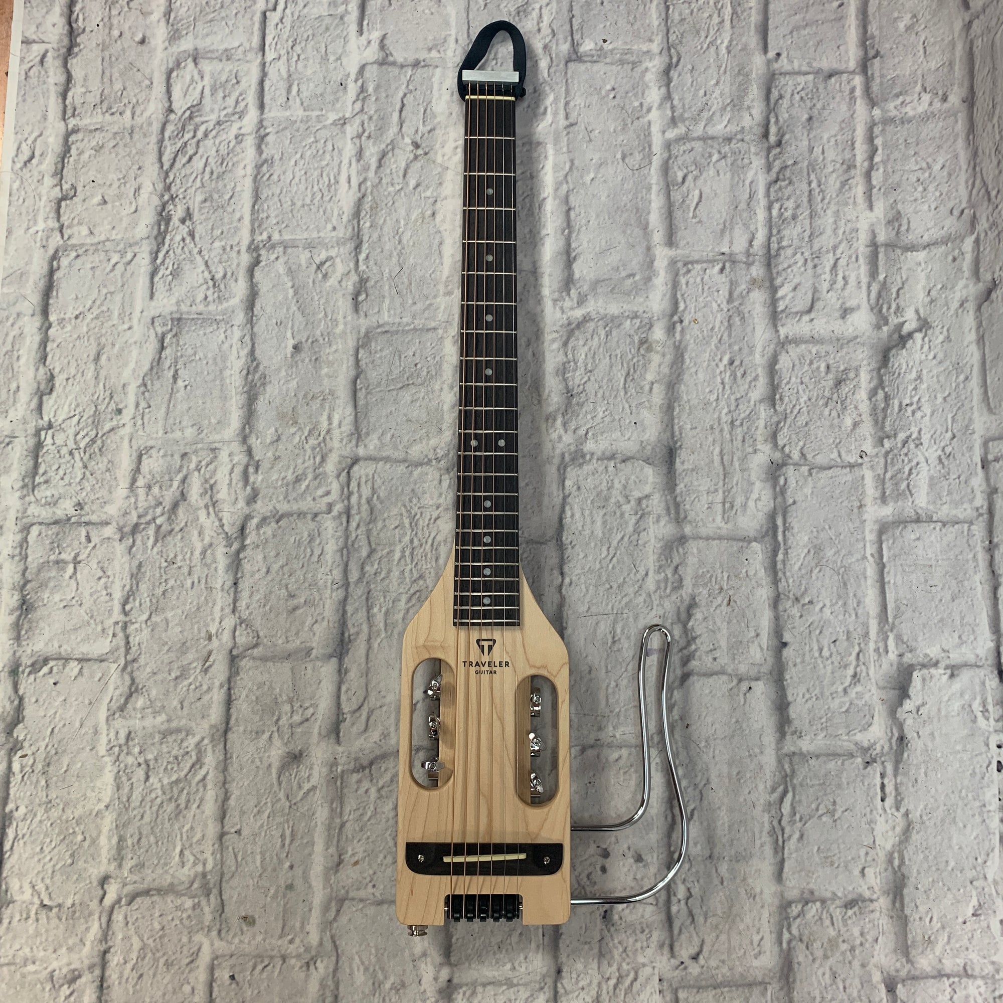 Traveler Ultra-Light Natural Electric Guitar w/ leg rest