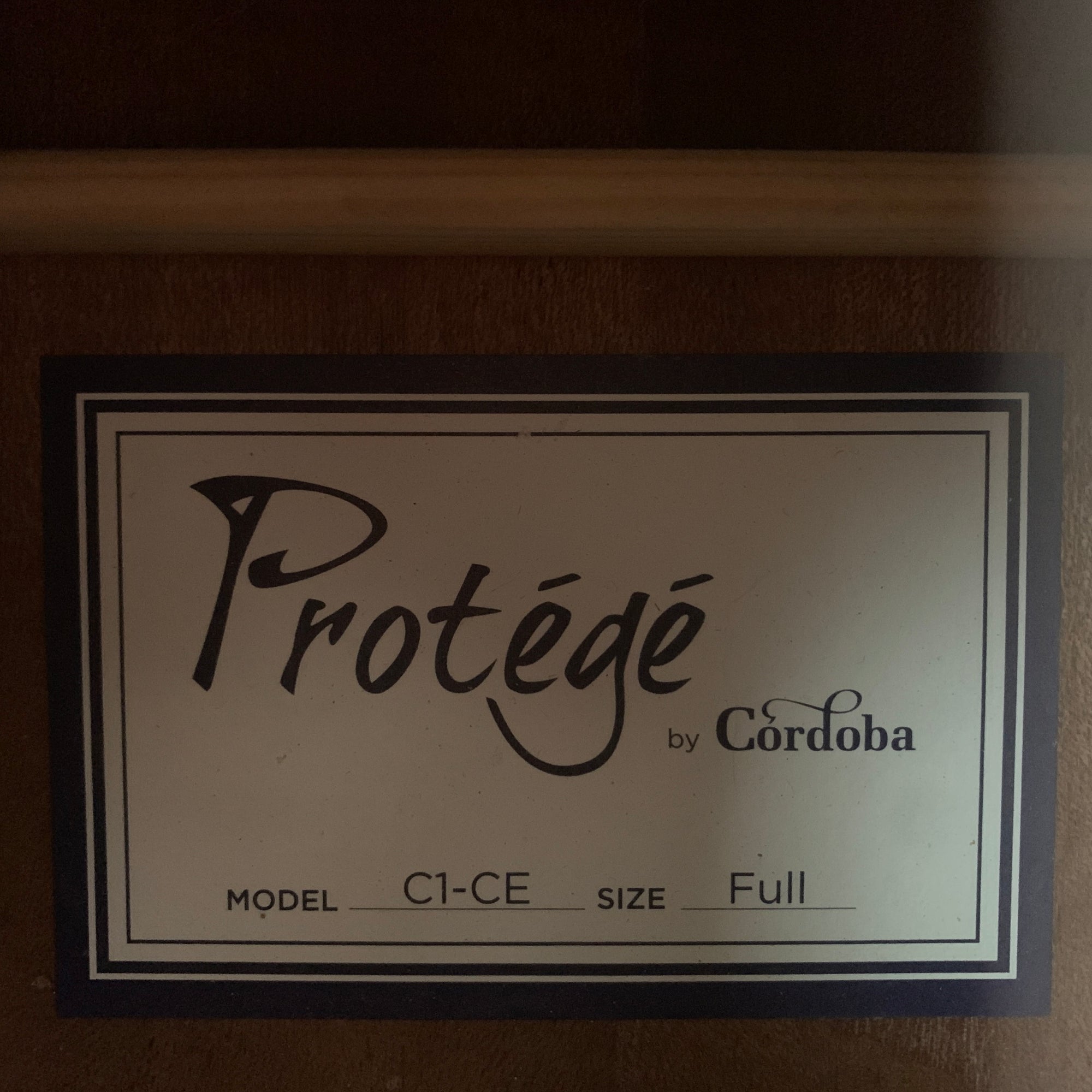 Protege by Cordoba C1-CE Classical Acoustic-Electric Guitar w/ Gig Bag