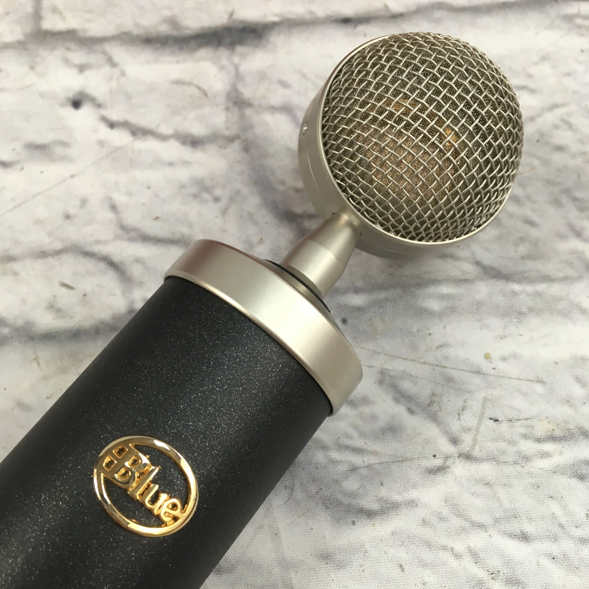 Blue Baby Bottle Microphone with Box