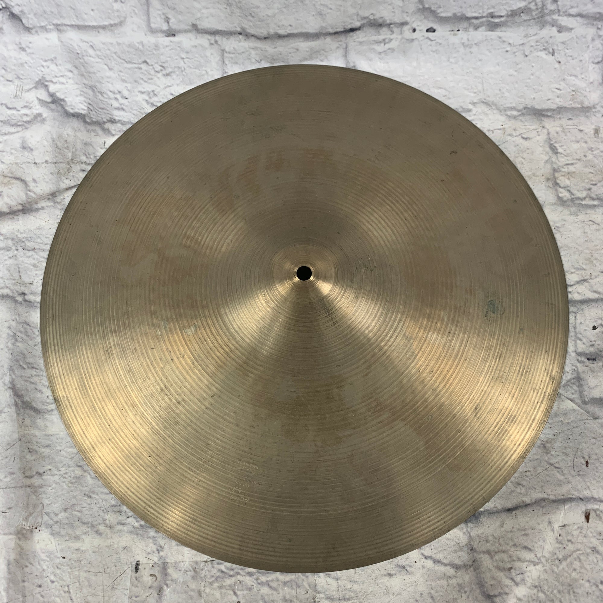 Zildjian 18 A Zildjian Ride Cymbal Hollow Logo  Ride Cymbal
